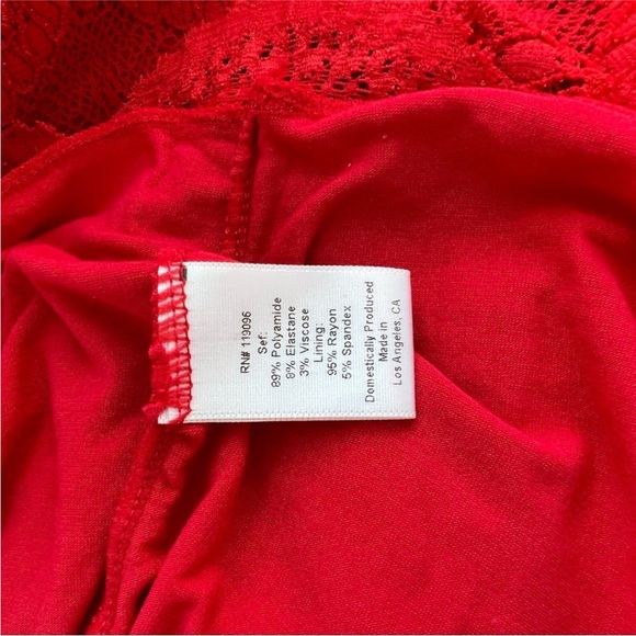 Free People Nightcap Red Lace Dress - Picture 10 of 11